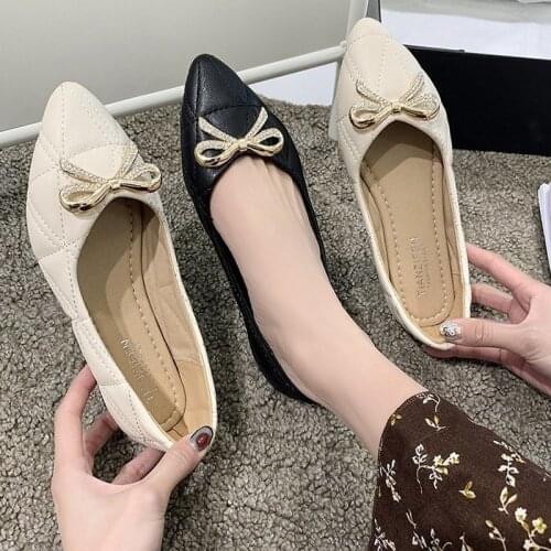 Womens Spring Flats Shoes,Off White,Black Loafers Flats Shallow,Casual,Comfort,Classic,Harajuku,Rubber Pumps Flat Shoes 35-40