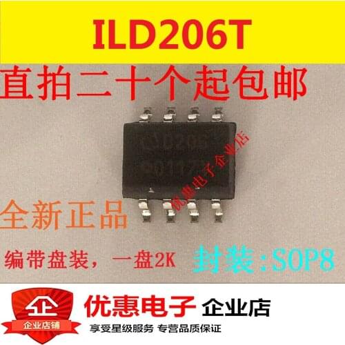 10PCS ILD206T D206 SMD SOP4 new original