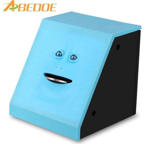ABEDOE Face Money Saving Box Cute Automatic Face Bank Coins Box Money Eating box Bank for Children Toys Gifts Home Decoration