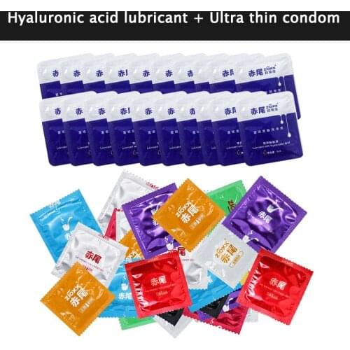 20/40/60pcs Natural Latex Lubricated Condoms for men Large Oil Ultra Thin Sensation Sex Toys Vaginal and Anal Gel smooth lube