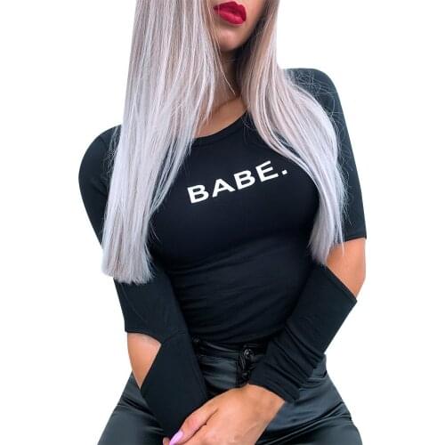 AUSO Women's T-shirts With Inscriptions