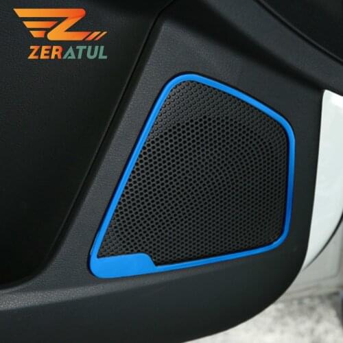 Car Door Speaker Audio Ring Cover Trim Interior Door Stereo Speaker Audio Ring Cover for Ford Focus 3 MK3 4 MK4 2012 - 2018