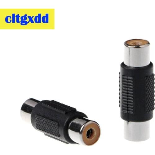 Cltgxdd 5 Pcs RCA Female to RCA Female Audio Video Cable Jack Plug Adapter Connector