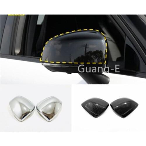 Highest-Level Decoration Rear View Rearview Side Glass Mirror Cover Trim Frame 2pcs For VOLVO XC40 2018 2019 2020