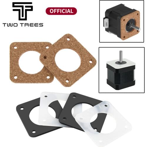 Nema 17 Stepper Motor Wood Shock Absorber Damper 3mm thickness Cork Gasket & silicone gasket 2mm Damper Isolator for 3D Printer