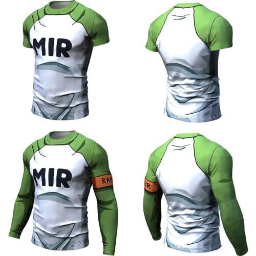 Summer New Breathable Quick Drying Short Sleeve Anime T-Shirt Men Casual T Shirt Son Anime character tight Tee Shirt Tops