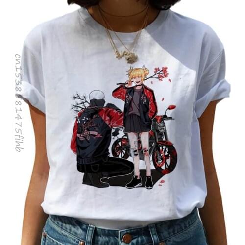 Cotton New Waifu Harajuku T Shirt Women My Hero Academia Anime T-Shirt Hentai Himiko Toga Tshirt Senpai Graphic Top Tee Female
