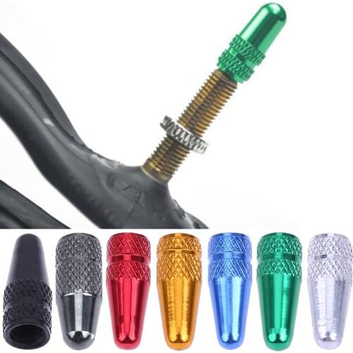 5pcs/set Bicycle Presta High Aluminium Tire Pressure Valve Caps Dust Covers Tire Pressure Monitoring Tools Kit 7 Colors