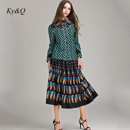 Sexy Women Boho Two Piece Set Ethnic Floral Print Long Sleeve Shirt+Long Skirt Parrot Print High Waist Skirts Beach Holiday 3Xl
