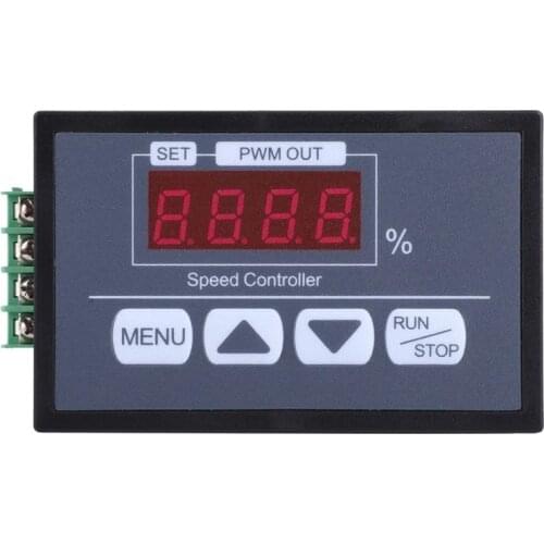 DC Motor Controller PWM Speed Regulator Button Type Motor Current Regulation Type Power Controller DC6~60V