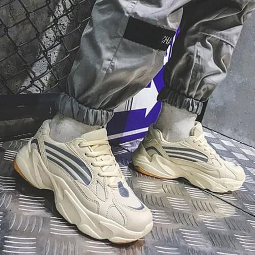 Women Vulcanized Shoes White Chunky Sneakers Ladies Lace Up Dad Shoes Couples Casual Sneakers Breathable Tennis Female Basket