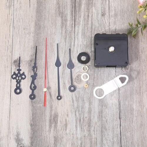 C5AD High Torque Quartz Wall Clock Movement Mechanism with 2 Different Pairs Hands Battery Operated DIY Repair Parts Replacement