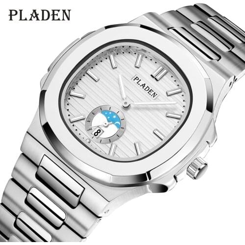 Watch For Men Stainless Steel Strap Silver Fashion Wristwatches Top Brand Guaranteed Waterproof Diver Clock Factory Direct Sales