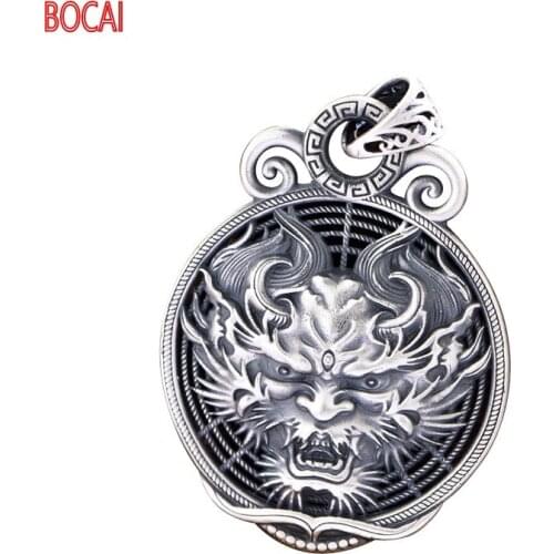 100% s999 Silver Jewelry Man Pendant Dragon head / lion head / wolf head retro domineering personality Pendant new