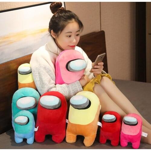 20cm Soft Plush Among Us Game Plush Toy Original Kawaii Animal Stuffed Doll Christmas Gift Cute Red Small Among Us Plushie