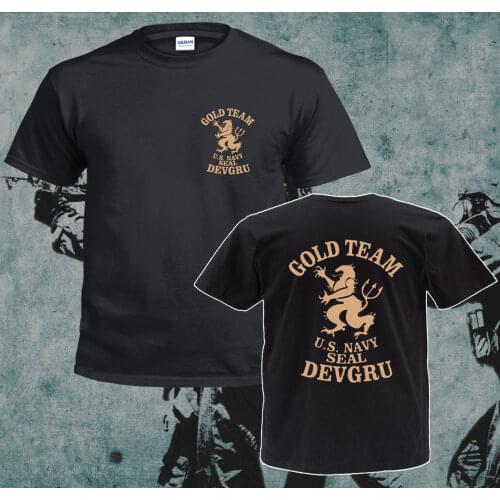 2019 New Summer Style Fashion T-shirt Inspired US Crusaders Seal Team Six NSWDG Gold Team Special Force Design T Shirt