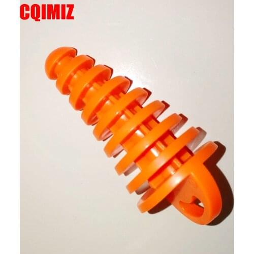 Orange Rubber 15mm - 38mm Motorcycle Exhaust Silencer Wash Plugs Muffler Pipe Washing Plugs For Dirt Bike ATV Quad Bike