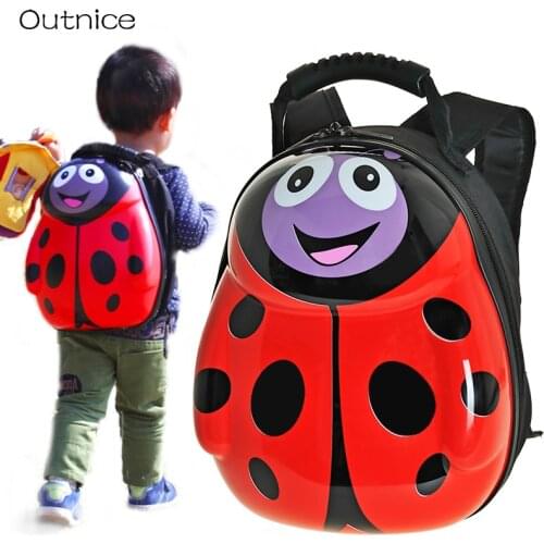 GIFT Children school bags 3D eggshell cartoon animal kids character backpacks PVC Hard toddler backpack for kids boy and girls