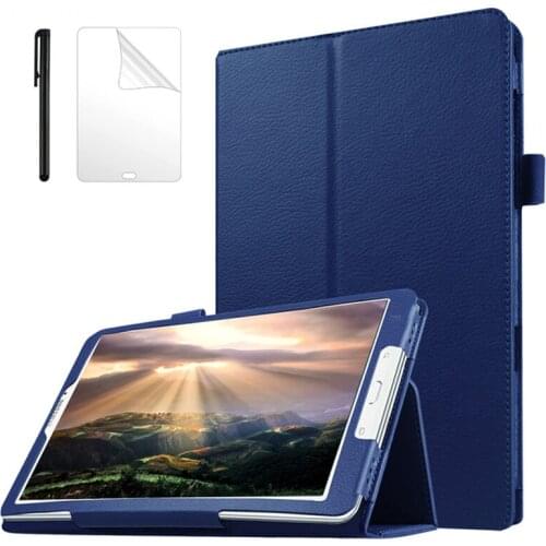 For Samsung Galaxy Tab E 9.6 T560 Tablet Case Folding Flip Stand Cover PU Leather Case for Samsung Tab E T560 T561 Case +FilmPen