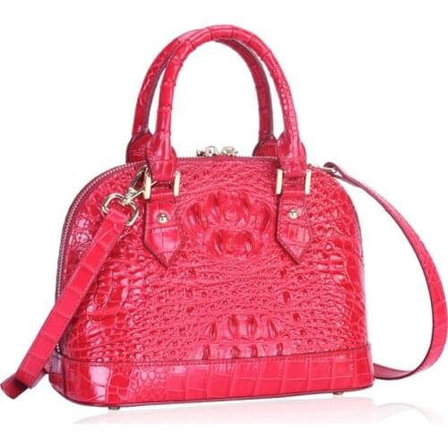 Handbag womens leather shoulder bags Luxury Designer Real Cowhide Tote Bag Crocodile Pattern Women Genuine Leather Bag