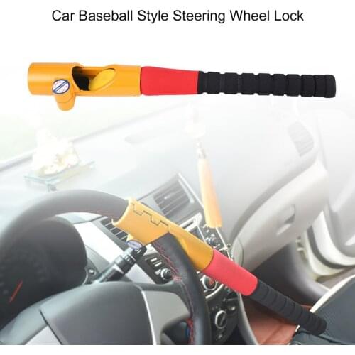 Universal Vehicle Auto Car Truck Van SUV Baseball Style Steering Wheel Lock Car Anti-theft Lock Security Guard Tool
