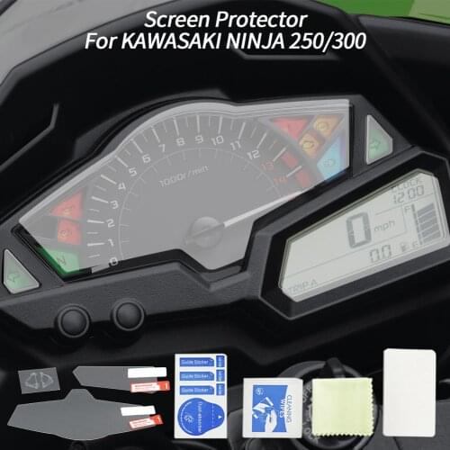 Moto Cluster Scratch Screen Protection Film Protector For 2013-2019 Kawasaki Z250 Z300 NINJA 300 250 EX300 NINJA300 Accessories