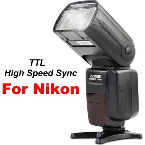 Zomei ZM-580T Auto Focus TTL High Sync Speed Flash Speedlite Speedligt Flash with Radio Slave for Nikon DSRL Cameras