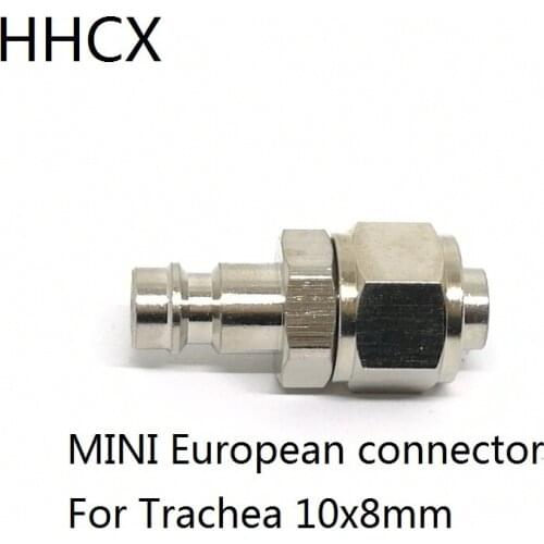 1PCS MINI European Pneumatic Quick Connect Male Joint Pure Copper Pneumatic joint for Trachea 10*8mm