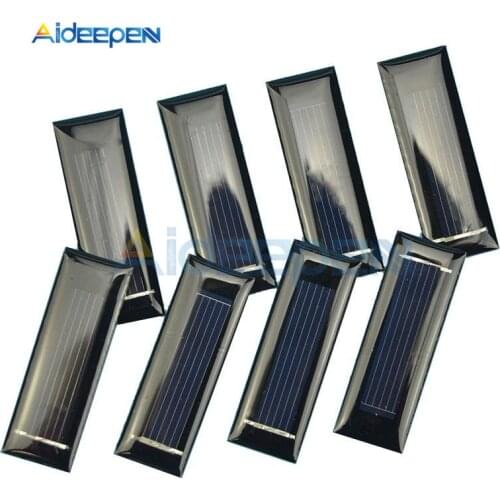 10Pcs/lot 0.5V 100ma Solar Panel Mini Solar System DIY Module For Battery Cell Phone Chargers Portable Solar Cell