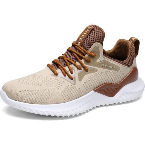 2021 Spring and Autumn Mens Shoes Flying Woven Sports Shoes Mens New Casual Sports Shoes Large Size Shoes Mens Running Shoes