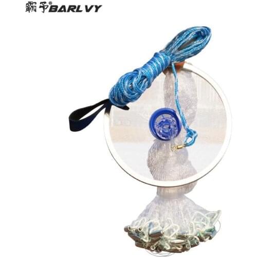 Aluminum Ring USA Cast Nets 2.4m -4.8m Easy Throw Fly Fishing Net Tool Small Mesh Outdoor Hand Catch Fish Network