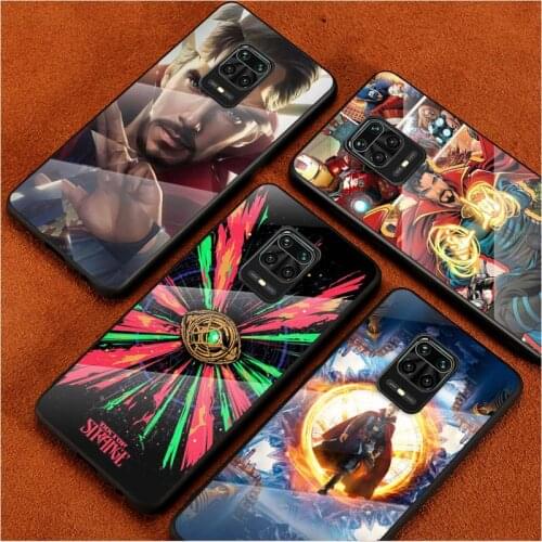 Tempered Glass Cover Marvel Avengers Doctor Strange For Xiaomi Redmi Note 10 10S 9T 9S 9 8T 8 7 Pro Max Shockproof Phone Case