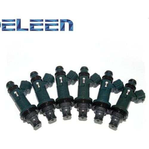 Deleen 6x High Impedance Fuel Injector 23250-20020 For 2000-2003 Toyota SOLORA 3.0L V6 Car Accessories