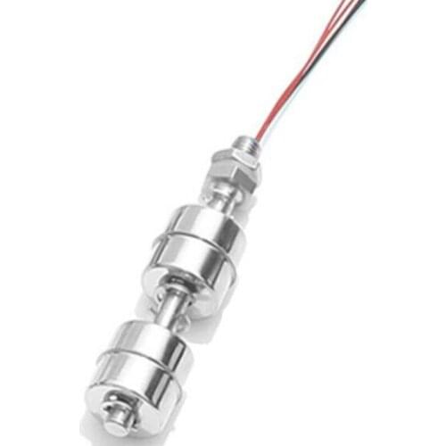 Hot 100mm Stainless Steel Float Switch Water Tank Liquid Level Sensor Double Ball Float Switch Water Tank Flow Sensor