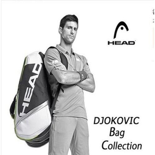 Head Tennis Bag Djokovic Tennis Racket Bag Badminton Padel Tennis Racquet Bag For 9 Racquet Tenis Raquete Package Tenis Bolsa