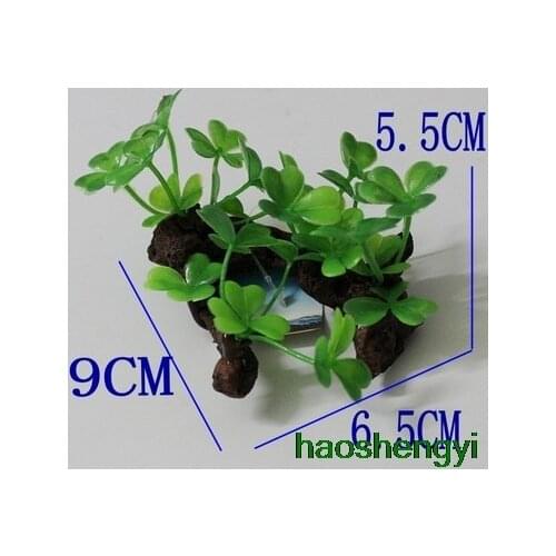 New aquatic plant simulation of small sinker fish tank decoration, aquarium silk leaves, small water banyan landscaping