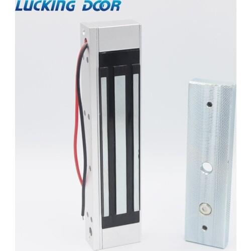 LUCKING DOOR 180KG 350lbs Electric Lock Magnetic Lock DC 12V Single Door Electromagnetic Lock Holding Force For Access Control