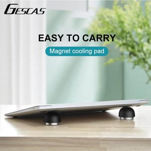 GESCAS Magnetic Force Laptop Stand Radiator For Computer Tablet Pc Small Portable Notebook Rack Pillar Laptop Accessories