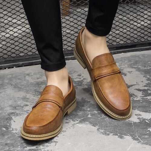 High quality Italian Style Men Dress Loafers Microfiber Business Oxfords Shoes Mens Flats for Party zapatos hombre C1-68