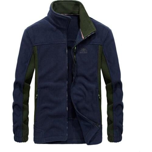 Mens Fleece Sweater Autumn Winter Outdoor Camping Hiking Climbing Keep Warm Thickening Coat Male Sports Training Loose Clothing