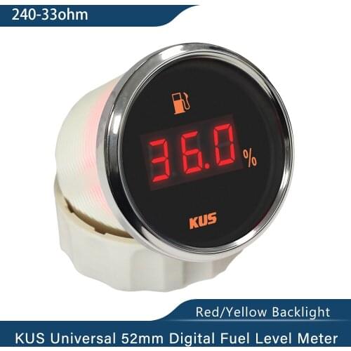 New KUS 240-33ohm Digital Fuel Level Gauge Oil Tank Level Indicator for Car Boat Truck marine yacht Fuel Level Senor