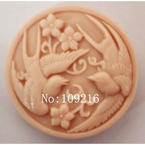 Wholesale!!!1pcs Wild Goose Flying(zx926) Silicone Handmade Soap Mold Crafts DIY Mould