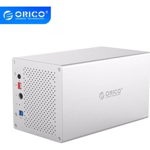 ORICO WS Series 3.5'' 4 Bay USB3.0 to SATA with RAID HDD Case Aluminum HDD Docking Station Support UASP 4*10TB HDD