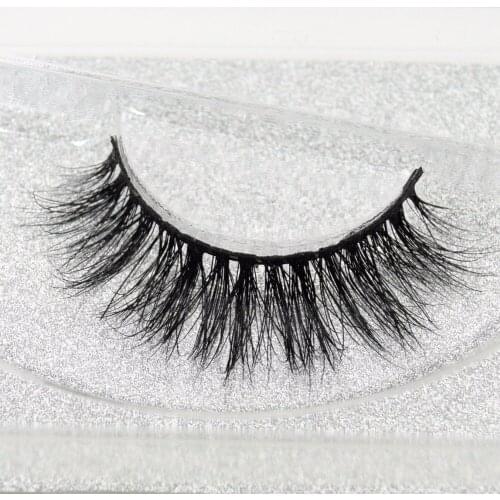 Visofree Eyelashes 3D Mink Lashes natural handmade lashes long soft false eyelashes 1 pair glitter packing Mink lashes D102