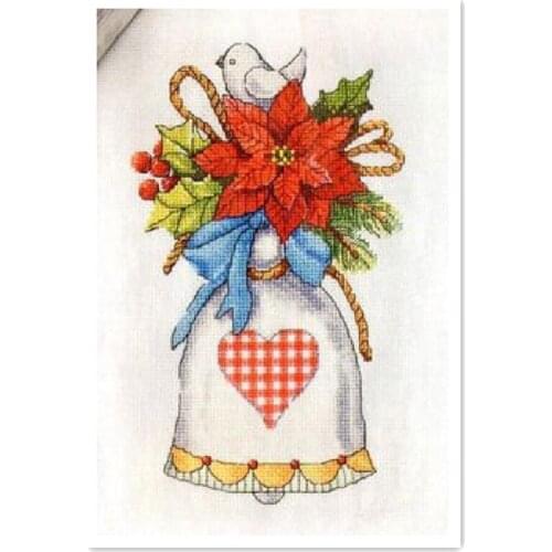 Christmas gift cross stitch package plant 18ct 14ct 11ct cloth cotton thread embroidery DIY handmade needlework
