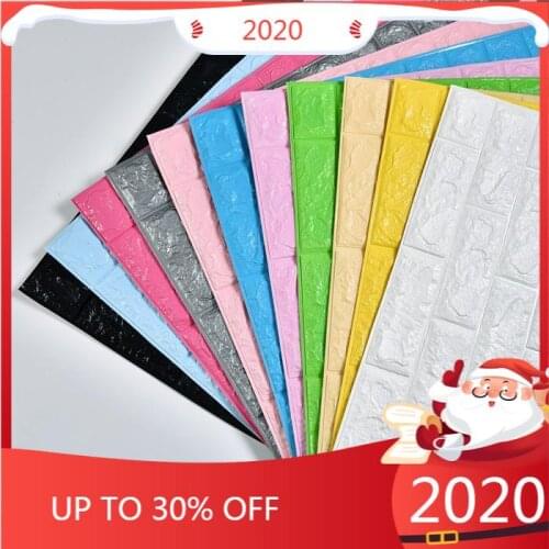 Self adhesive Waterproof Wallpapers TV Background Brick 3D Wall Sticker Living Room Wallpaper Mural Bedroom Decorative Stickers