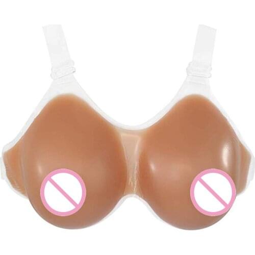 Mastectomy Silicone Breast Forms Adjustable Straps Bra Pad Fake Boobs Chest Enhancer for Crossdresser Men Women Ajusen