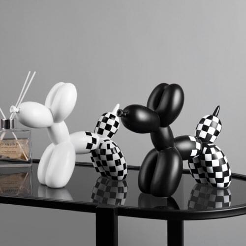 Light luxury balloon dog decoration creative animal home living room soft outfit girl cute decoration home decoration