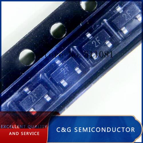 100PCS MMBT2907ALT1G MMBT2907 MMBT2907A 2F SOT-23 Transistor