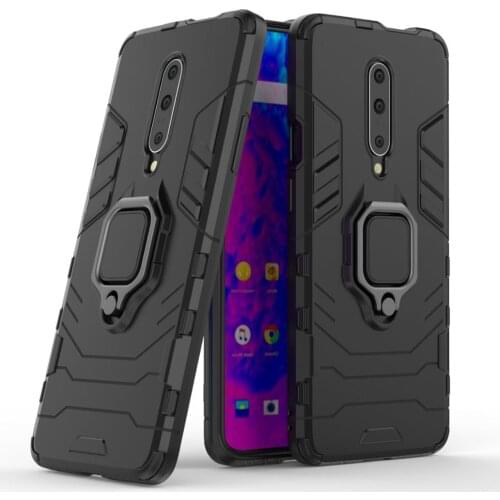 Shockproof 360 Degree Rotation Ring Holder Kickstand Hybrid Armor Protective Case for oneplus 7 Pro/1+7 Pro